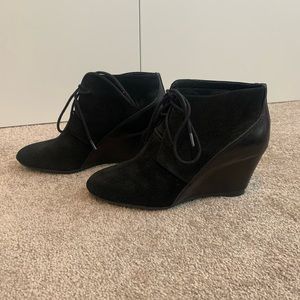 French Connection Black Suede Booties size 38.5